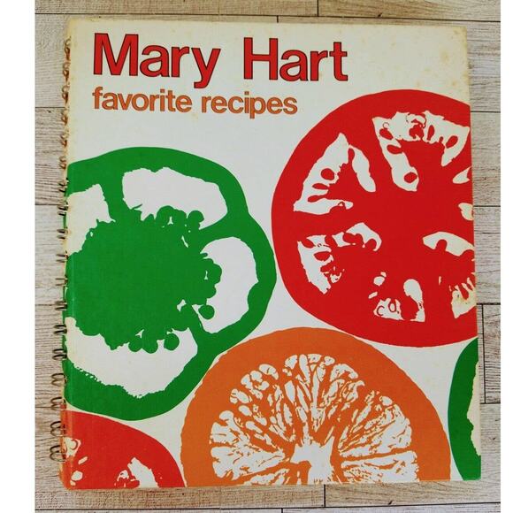 Mary Hart Favorite Recipes Cookbook Vtg 1979 Hardcover Wire Spiral Bound - Picture 1 of 13